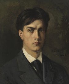 Self-Portrait, 1874. Creator: Albert Edelfelt.