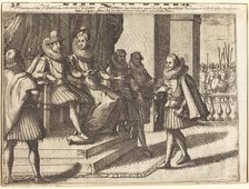 King and Queen in Consultation about the Turks [recto], 1612. Creator: Jacques Callot.