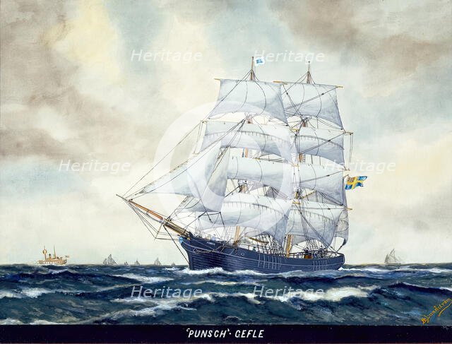 Brig Punch, (c1860s).  Creator: B Lundstrom.