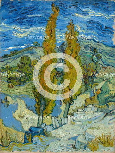 The Poplars at Saint-Rémy, 1889. Creator: Vincent van Gogh (Dutch, 1853-1890).