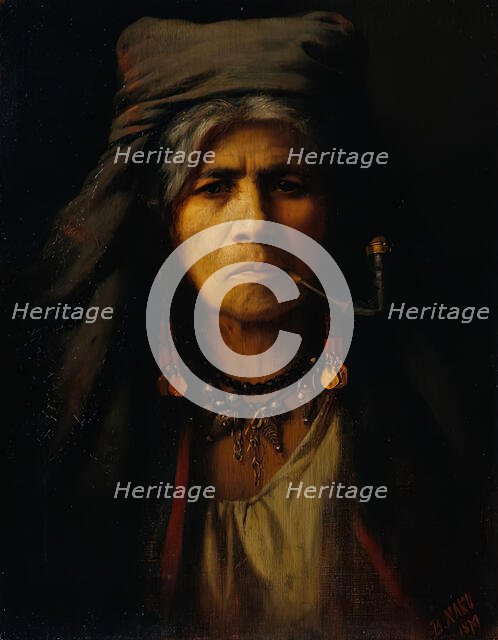 Gypsy woman, 1879. Creator: Bertha Nako.