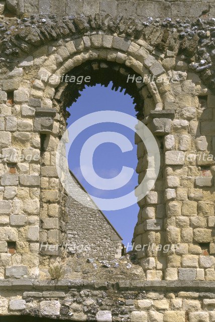 Detail of a window, St Augustine's Abbey, Canterbury, Kent, 1996. Artist: J Bailey