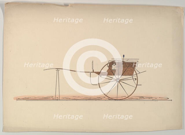 Design for Village Cart, 1850-74. Creator: Unknown.