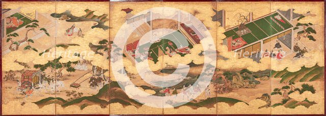 Tales of Genji, about 1650. Creator: School of Iwasa Matabei.