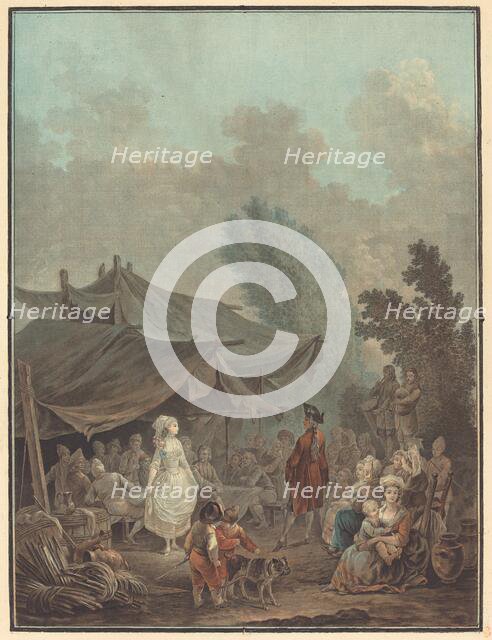 Noce de Village (Village Wedding), 1785. Creator: Charles-Melchior Descourtis.