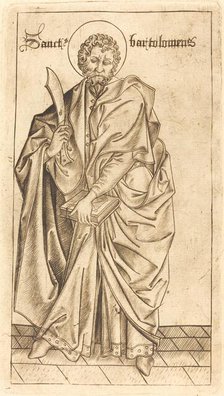 Saint Bartholomew, c. 1470/1480. Creator: Israhel van Meckenem.