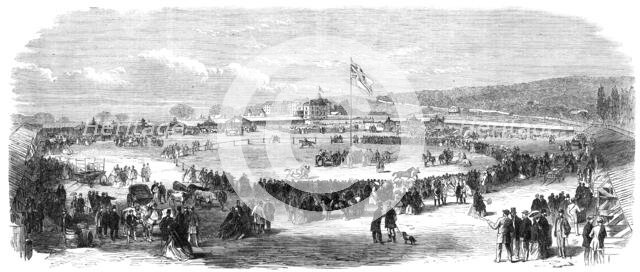 The show-yards of the Agricultural Exhibition of Lower Canada, at Montreal, 1865. Creator: Unknown.