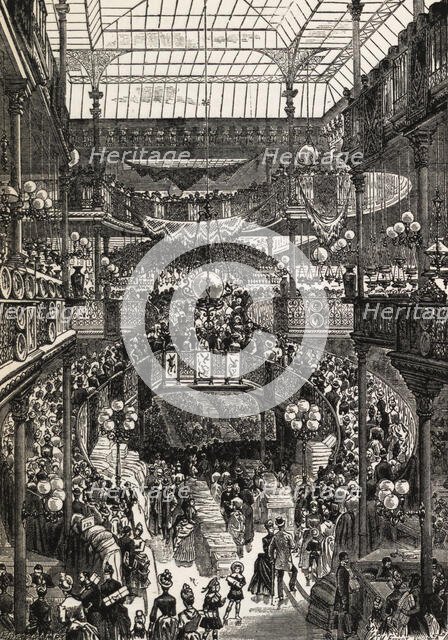 Le Bon Marché: Grand Central Staircase, 1892. Creator: Anonymous.