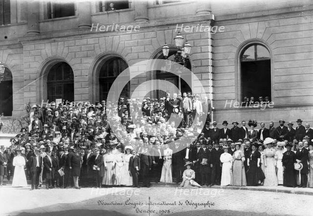 Congress international de Geographie Geneve, 1908. Creator: Unknown.