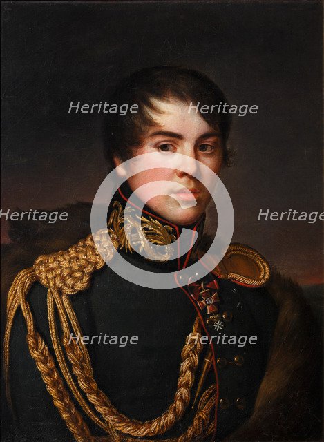 Portrait of Count Vladimir Stepanovich Apraksin (1796-1833), ca 1812. Artist: Svintsov, S.S. (active 1810s)