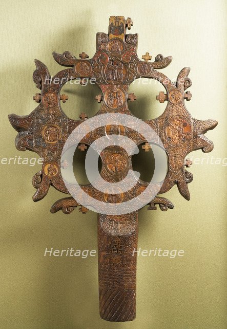 Votive cross, 1359. Artist: Fedosov, Yakov (active ca 1359)