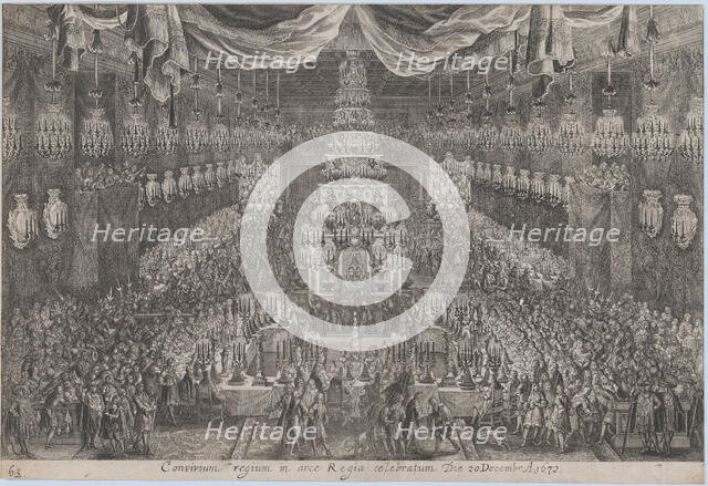 Coronation of Charles XI, Stockholm, December 20, 1672, 1672. Creator: Georg Christoph Eimmart.