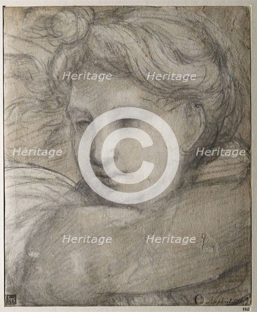 Head of an Angel, c. 1520. Artist: Raphael (1483-1520)