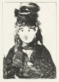 Berthe Morisot, 1872. Creator: Edouard Manet.