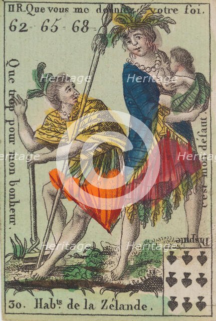 Hab.ts de la Zelande from Playing Cards (for Quartets) 'Costumes des Peuples..., 1700-1799. Creator: Anon.