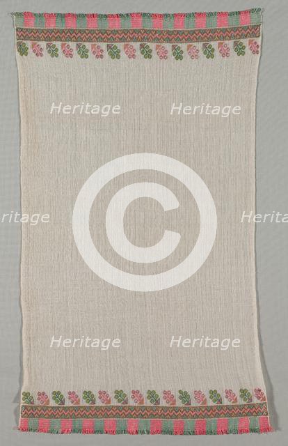 Embroidered Towel (Peshkir), 19th century. Creator: Unknown.