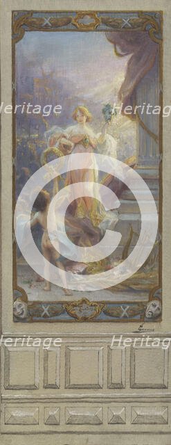 Esquisse pour la mairie du 10ème arrondissement de Paris : Les théâtres, between 1905 and 1907. Creator: Adrien-Henri Tanoux.