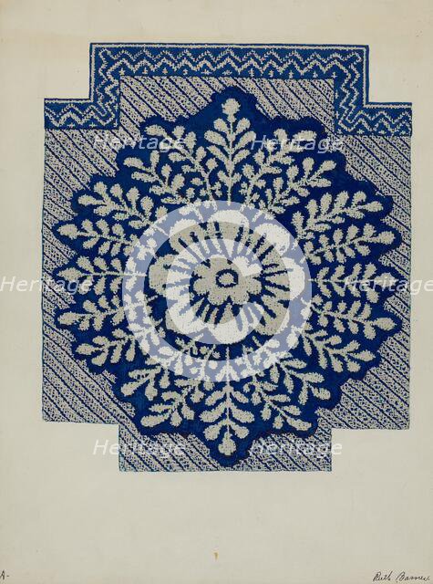 Coverlet, c. 1937. Creator: Ruth M. Barnes.
