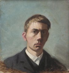 Self portrait, c1890s. Creator: Eugène Jansson.