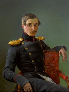 Portrait of Andrei Nikolaevich Karamzin (1814-1854), 1836. Creator: Orlov, Pimen Nikitich (1812-1863).