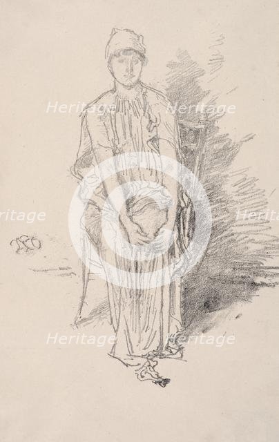 Figure Study, 1890. Creator: James McNeill Whistler (American, 1834-1903).