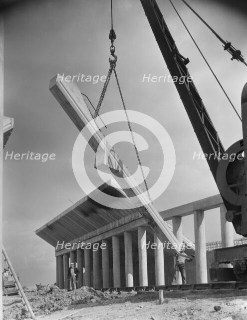M1 Motorway, Structure 66 Railway Underbridge, Quinton, Northamptonshire, 11/09/1958. Creator: John Laing plc.
