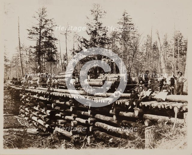 Lumbering Days in Ludington, Michigan, 1890. Creator: H. J. Hansen.