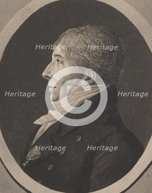Portrait of the composer Jean-François Le Sueur (1760-1837), 1818. Creator: Quenedey, Edmé (1756-1830).
