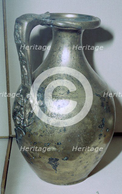 Roman bronze jug. Artist: Unknown