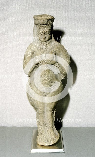 Terracotta goddess, Susa, Middle Elamite period, 1500 - 1100 BC. Artist: Unknown