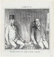 Seul moyen de faire avec sécurité un voyage d'agrément, 1864. Creator: Honore Daumier.