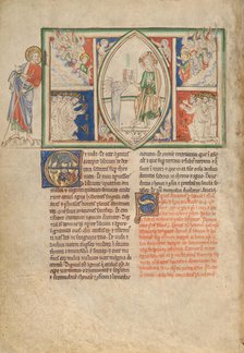 The Lamb Taking the Sealed Book and an Angel and the Elders Singing Praises, about 1255-1260. Creator: Unknown.