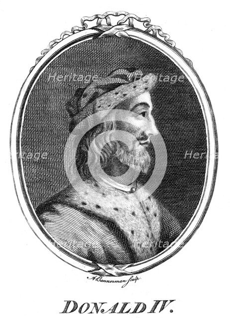 Donald IV, King of Scotland.Artist: Alexander Bannerman