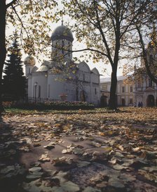 The Trinity Cathedral with the Tomb of Saint Sergius of Radonezh, 1422. Artist: Old Russian Architecture  