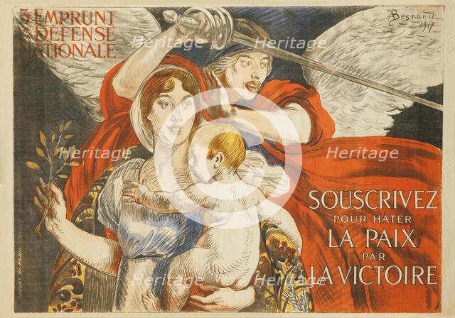 Souscrivez pour hater la Paix par la Victoire, 1917. Creator: Besnard; Paul-Albert (1849-1934).