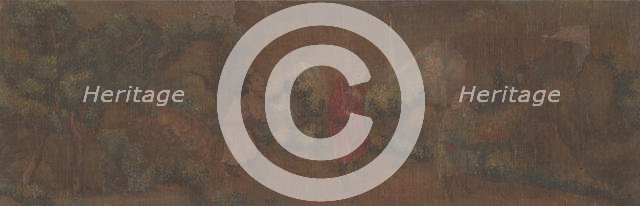 Landscape Painting of Figure in Woodland Setting. Creator: Unknown.