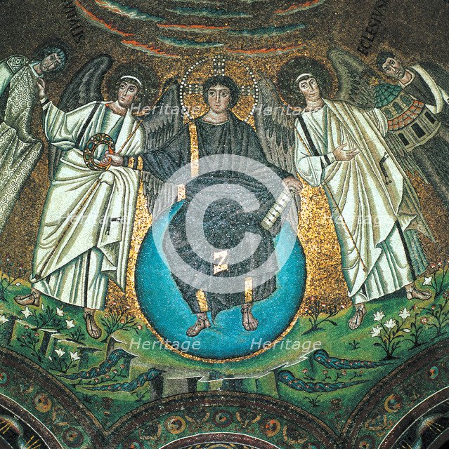 Mosaic in the apse of San Vitale.