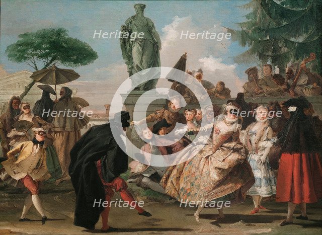 The Minuet. Artist: Tiepolo, Giandomenico (1727-1804)