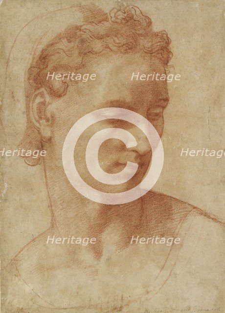 Head of a Woman, early 16th century. Artist: Baccio Bandinelli.