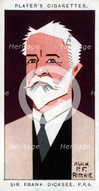 Sir Francis Bernard Dicksee, British painter, 1926.Artist: Alick P F Ritchie