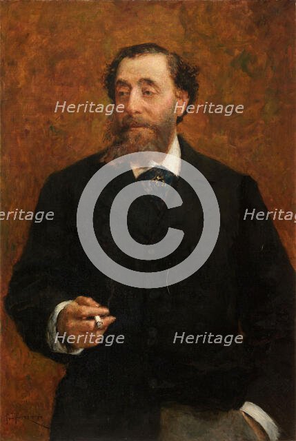 Portrait of Angelo Levi, 1886. Creator: Favretto; Giacomo (1849-1887).