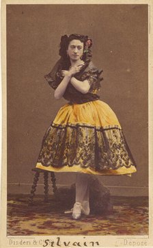 Silvain ballerina, 1862-1866. Creator: Disdéri & Cie..