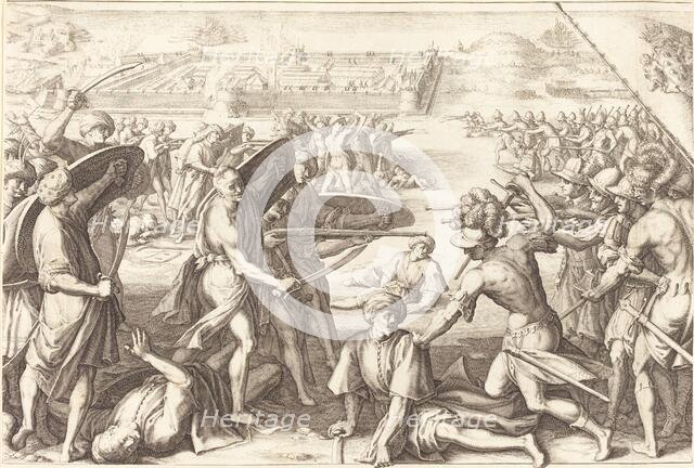 Assault on the Outer Forts of Bone, c. 1614. Creator: Jacques Callot.