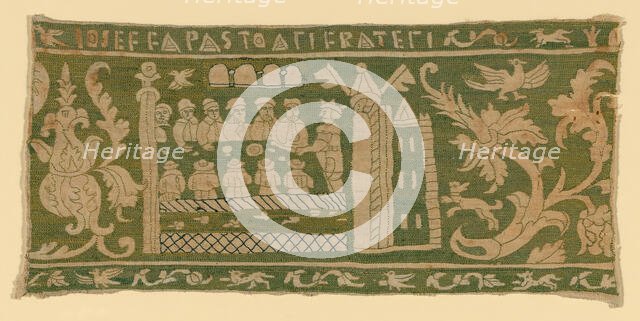 Fragment (From a Border), Italy, 1575/1625. Creator: Unknown.