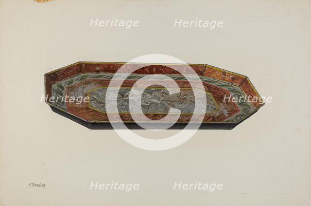 Tray, c. 1941. Creator: Charles Henning.