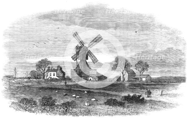 The Old Mill on Wimbledon-Common, lately removed, 1864. Creator: Mason Jackson.