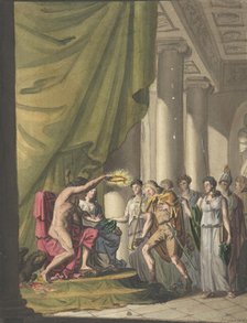 Allegory of Victory: Soldier Being Crowned by Laurels, ca. 1814. Creator: Franz von Hauslab.