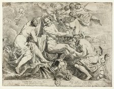 The Deification of Aeneas by Nymphs and Cupids, c. 1645. Creator: Daniel van den Dyck.