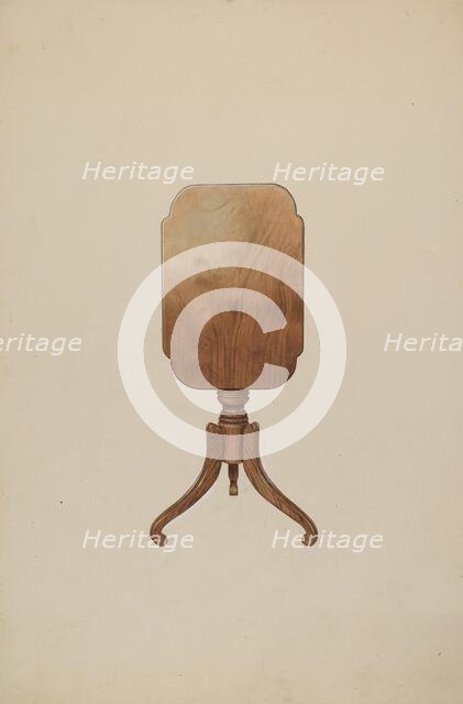 Tilt Top Table, 1937. Creator: Henry Murphy.