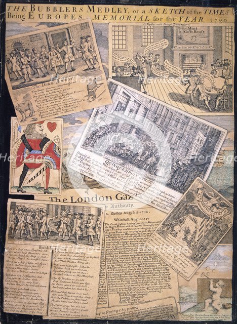 'The Bubblers Medley, or a Sketch of the Times', 1720. Artist: Anon